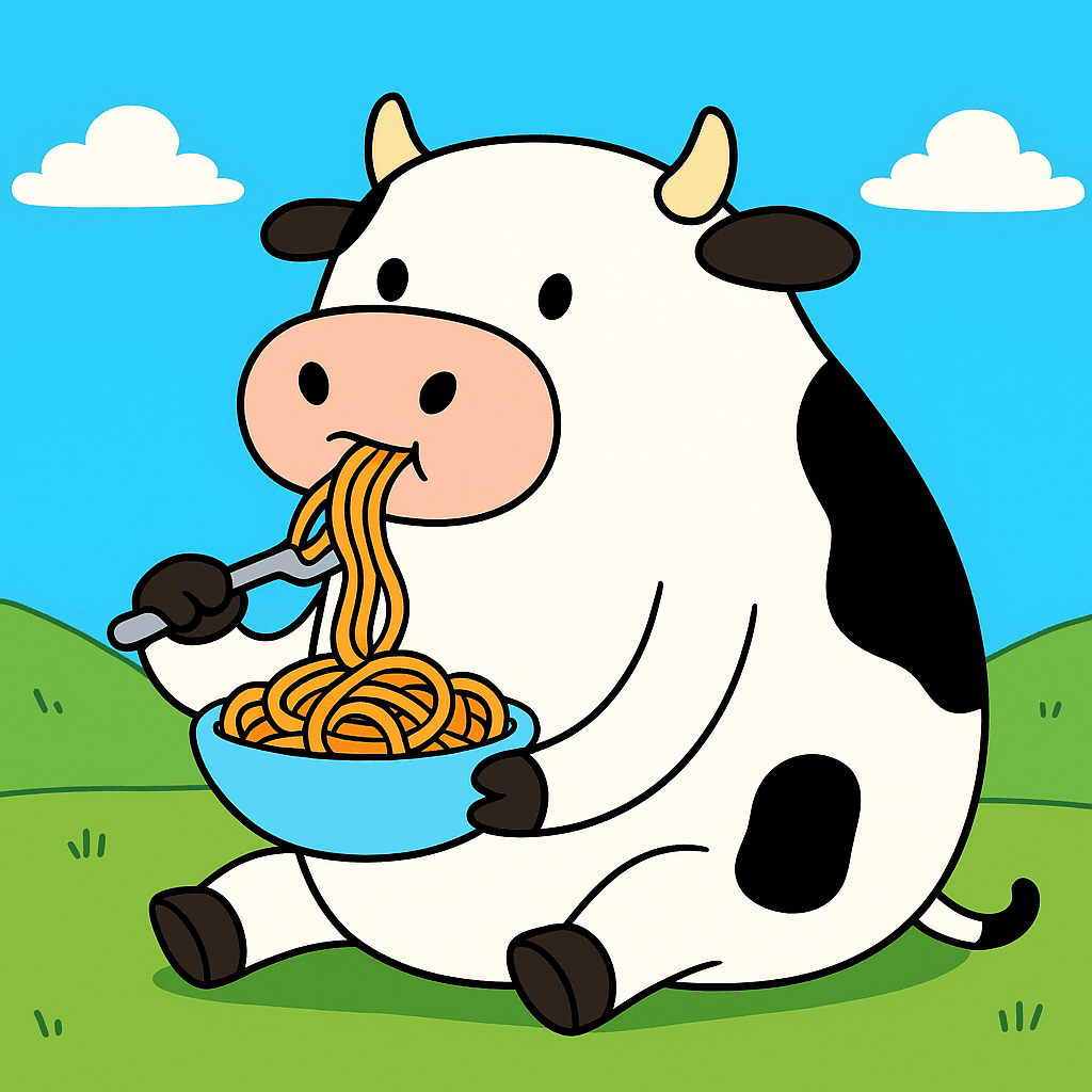 vaca segurando dinheiro bora poupar